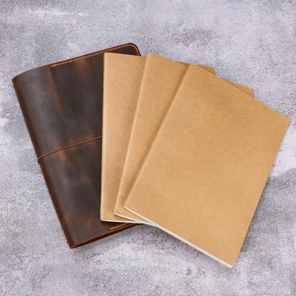 Personalized Leather B5 Size Journal for women, Custom Refillable Planner B5 7 x 10 inch, Gift For Her, T01-LJB5C