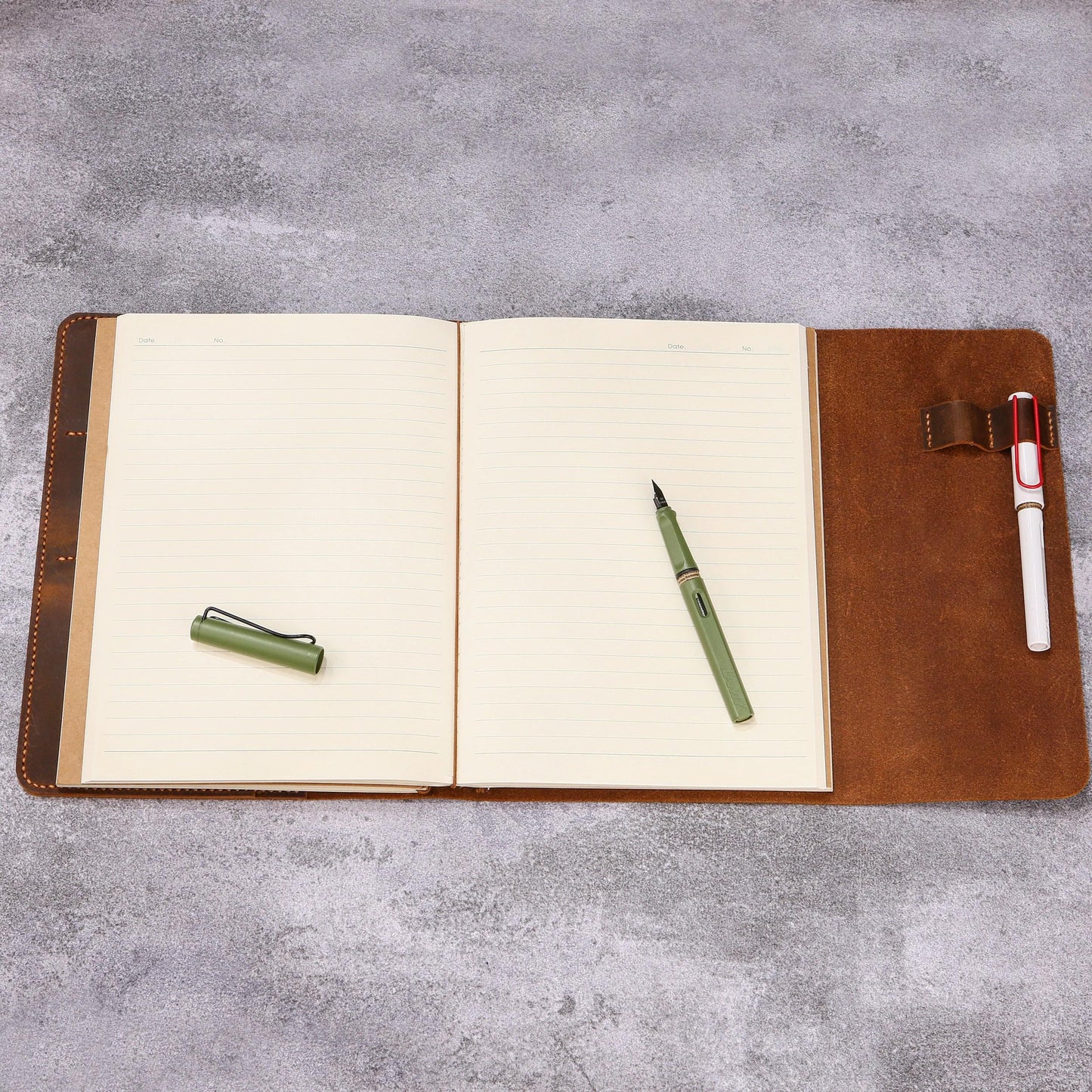 Personalized Leather B5 Size Journal for women, Custom Refillable Planner B5 7 x 10 inch, Gift For Her, T01-LJB5C