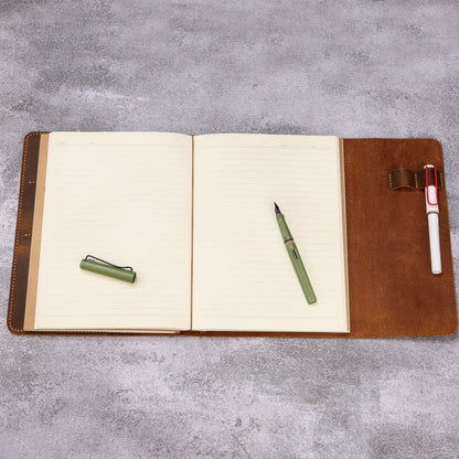 Personalized Leather B5 Size Journal for women, Custom Refillable Planner B5 7 x 10 inch, Gift For Her, T01-LJB5C