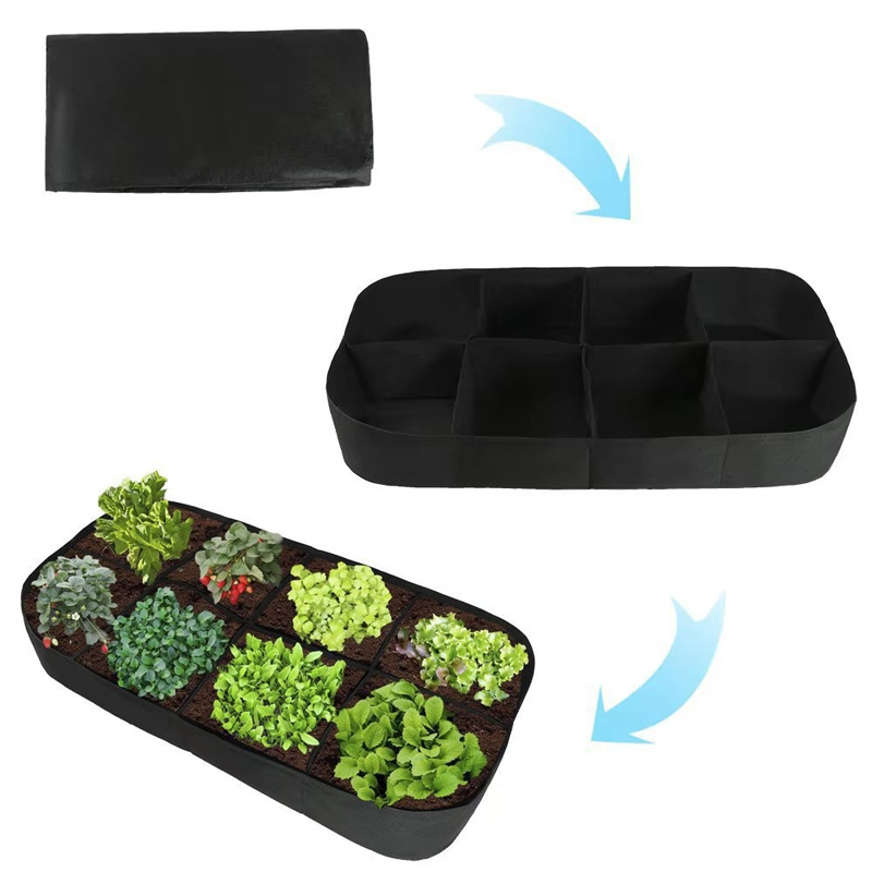 🌱 Divided Fabric Grow Bags — One Bag, Eight Plants, Zero Root Tangles-Q1